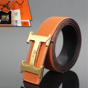 Hermes Constance Belt Leather Palladium Hardware In Red