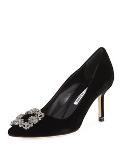 Manolo Blahnik Hangisi Satin Pumps