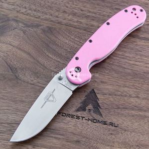 Розовый складной нож