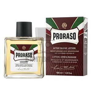 Лосьон после бритья Proraso масло ши и сандал (красная серия)