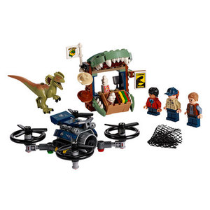 Конструктор LEGO Jurassic world Дилофозавр на воле