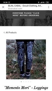 "Memento Mori" - Leggings by BLIAL CABAL