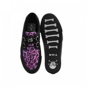 Pink Leopard Canvas Creeper Sneaker