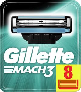 Кассеты для бритвы Gillett mach 3 (8 шт.)