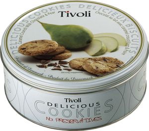 Печенье "TIVOLI" с карамелью, молочным шоколадом и грушей, 150 г