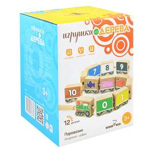 Паравозик шнуровка - Игрушки из дерева