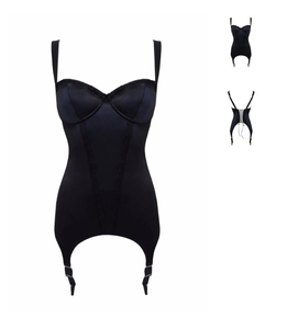Корсет из сатина с пажами Imperialia black (от  бренда loveJilty)