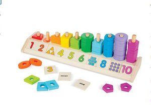 ЗАНЯТО Melissa & Doug Обучающая игра Счеты-разложи по цветам