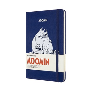 Блокнот Moleskine Moomin, в линейку, Large, синий