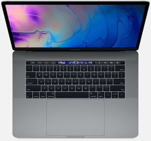 Ноутбук Apple MacBook Pro 15 with Retina display Mid 2018 (Intel Core i7 2600 MHz/15.4"/2880x1800/16GB/512GB SSD/DVD нет/AMD Radeon Pro 560X/Wi-Fi/Bluetooth/macOS)