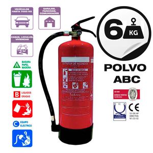 Extintor 6 kg abc