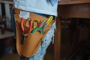 Поясная сумка для инструментов из кожзама