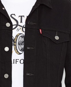 Классическая черная джинсовая куртка Levi's