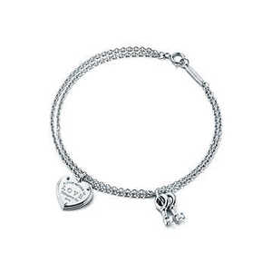 Love Heart Tag Key Bracelet