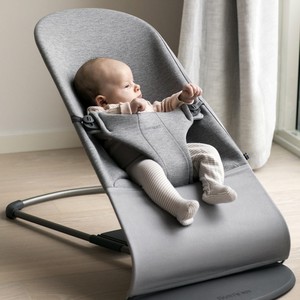 Кресло-шезлонг BabyBjorn Bliss, Light grey, 3D Jersey, светло-серый