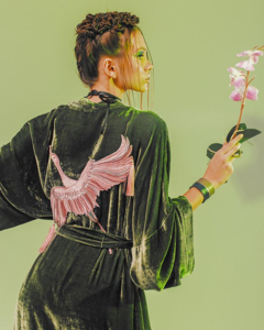 Халат кимоно с вышивкой