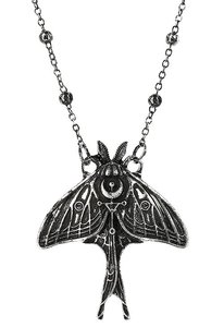 Restyle - Silver Moon Moth Pendant