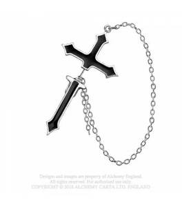 Alchemy Gothic - Impalare Cross ear cuff