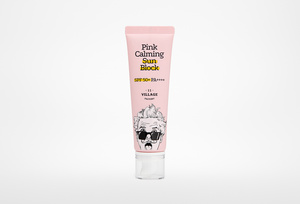 Успокаивающий солнцезащитный крем для лица Pink Calming Sun Black, Village 11 Factory