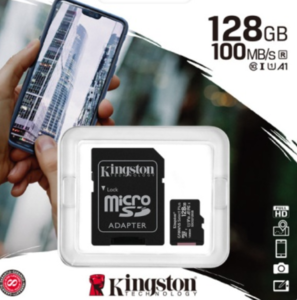 Карта памяти micro SDXC 64 или 128 Gb