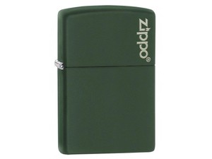 Зажигалка Zippo Green Matte with Zippo Logo 221ZL