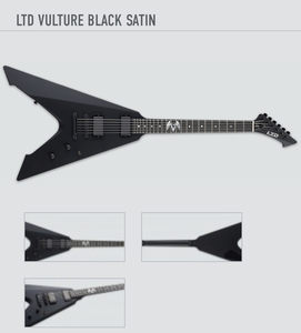 LTD VULTURE Black Satin электрогитара подписная модель James Hetfield