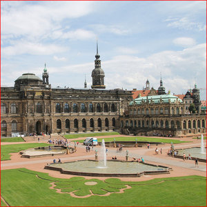 36. Цвингер и Галерея старых мастеров в Дрездене - Zwinger Dresden mit Gemäldegalerie Alte Meister (Саксония)