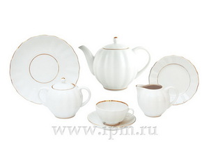 Сервиз чайный Тюльпан Белоснежка, 6 персон 20 предметов