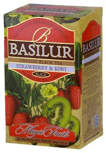 Чай черный Basilur Magic fruits Strawberry&Kiwi в пакетиках