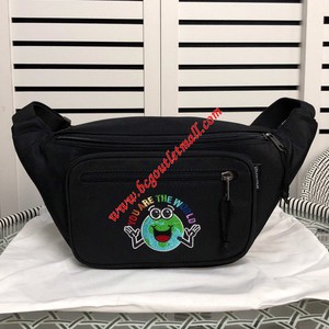 Balenciaga Explorer Logo Embroidered Beltpack In Black