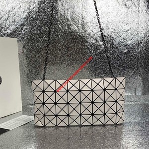 Issey Miyake Prism Clutch Shoulder Bag Beige
