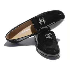 Chanel Black Patent Leather Loafer