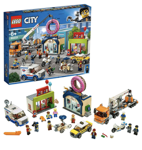 Lego city Открытие магазина по продаже пончиков