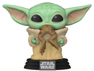 Фигурка Funko POP: Star Wars The Mandalorian – The Child With Frog Bobble-Head (9,5 см)