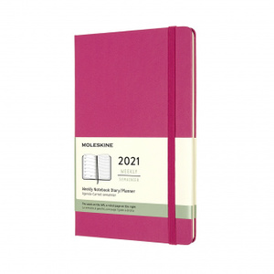 Еженедельник Moleskine Classic (2021), Large (13x21 см), розовый