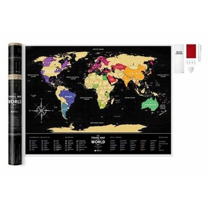 Скретч Карта Мира Travel Map® Black