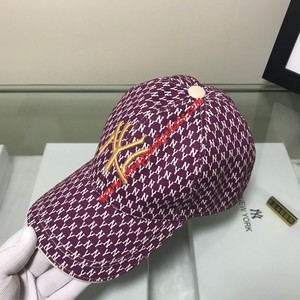 MLB NY Monogram Logo Cap New York Yankees Hat Purple