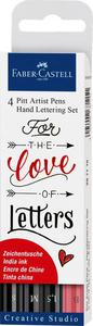 Tuschestift Pitt Artist Pen Lettering 4er Etui