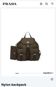 Prada Nylon backpack  (green or black)