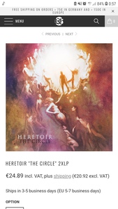 HERETOIR "THE CIRCLE" 2XLP