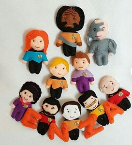 Мягкие куклы Star Trek TNG