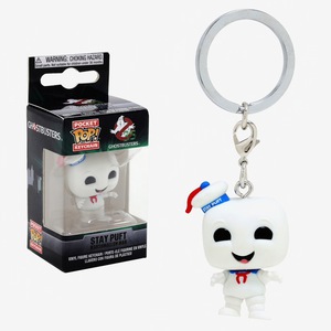 Funky pop stay puft  keychain