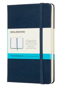 Записная книжка Moleskine Classic (в точку), Pocket (9х14см), синий сапфир