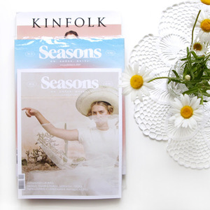 Подборка бумажных журналов Seasons, Kinfolk и т.п.