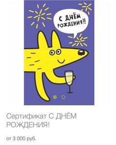 Сертификат в интернет магазин «шарик»