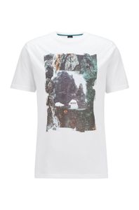 Boss Photographic-print T-shirt in cotton jersey Style Tblurry 2 - 50446464