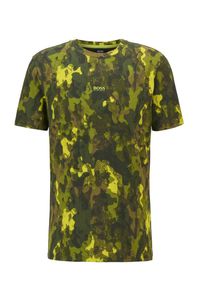 Boss Garment-washed T-shirt with collection-themed print Style TForest - 50439031