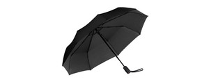 Repel Umbrella Windproof Double Vented Travel Umbrella with Teflon Coating (Black)