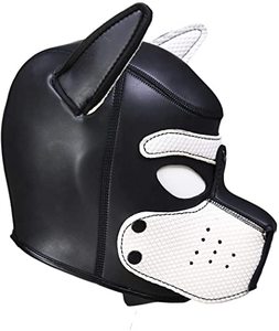 Dog mask leather