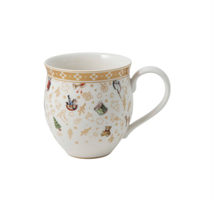 Или одну кружечку VILLEROY & BOCH Toy's Delight Becher mit Henkel, Jubiläumsedition, bunt/gold/weiß, 340 ml